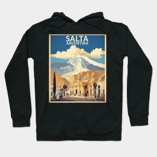 Salta Argentina Vintage Tourism Poster Hoodie